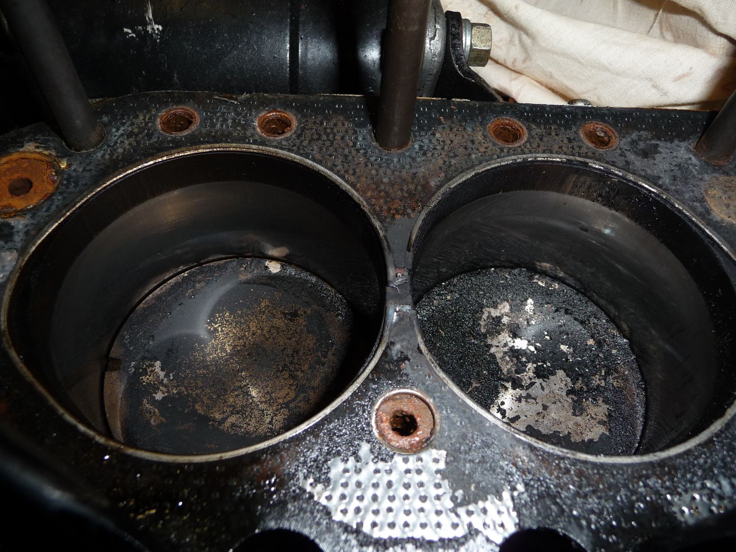 Here is what a blown head gasket looks like MGB & GT Forum The MG